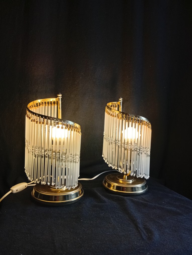 Desk lamp - Crystal, Brass - Italian lamp #4.3