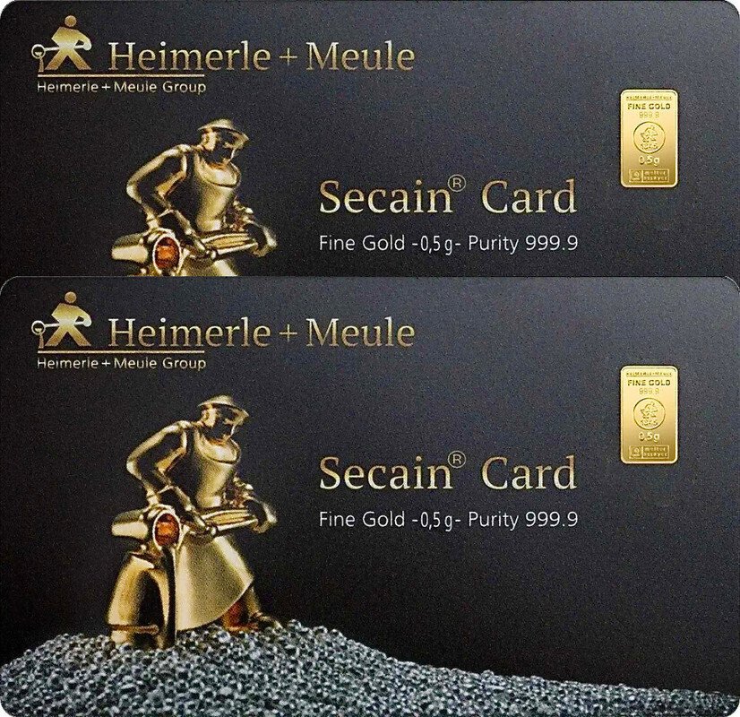 1 grama - Ouro .999 - Heimerle + Meule, Germany - Com certificado  (Sem preço de reserva) #1.0