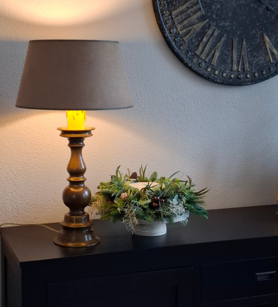 檯燈 - 青銅色 - 包括帽子 - 超大号 重 #4.3