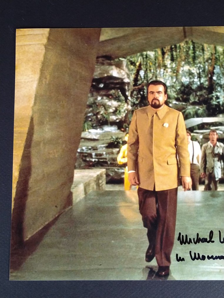 James Bond 007: Moonraker - Michael Lonsdale (+) "Hugo Drax" - Autograph, Photo with COA #1.0