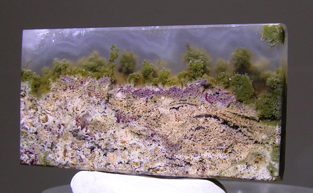 Achát Csiszolt - Magasság: 35.6 mm - Szélesség: 18.8 mm- 6.7 g - (1) #2.1