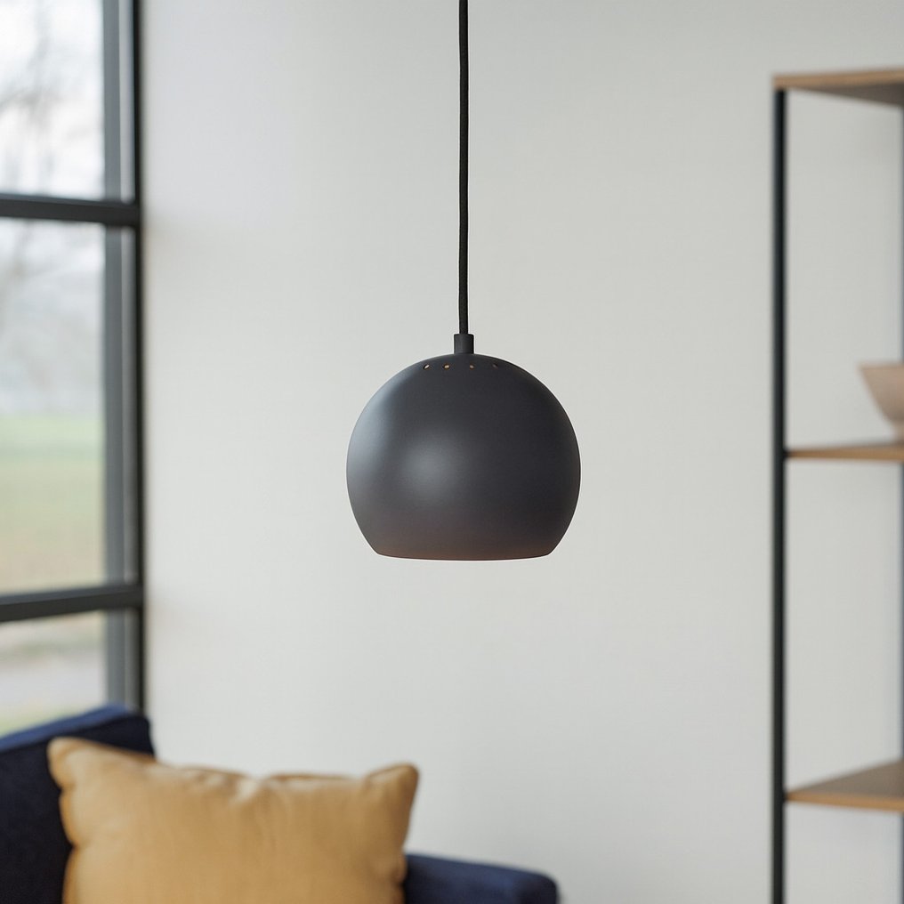 Frandsen - Benny Frandsen - Κρεμαστό φωτιστικό (2) - Μενταγιόν μπάλας Ø18 - Σκούρο γκρι - Μέταλλο - 2 αντικείμενα #4.3