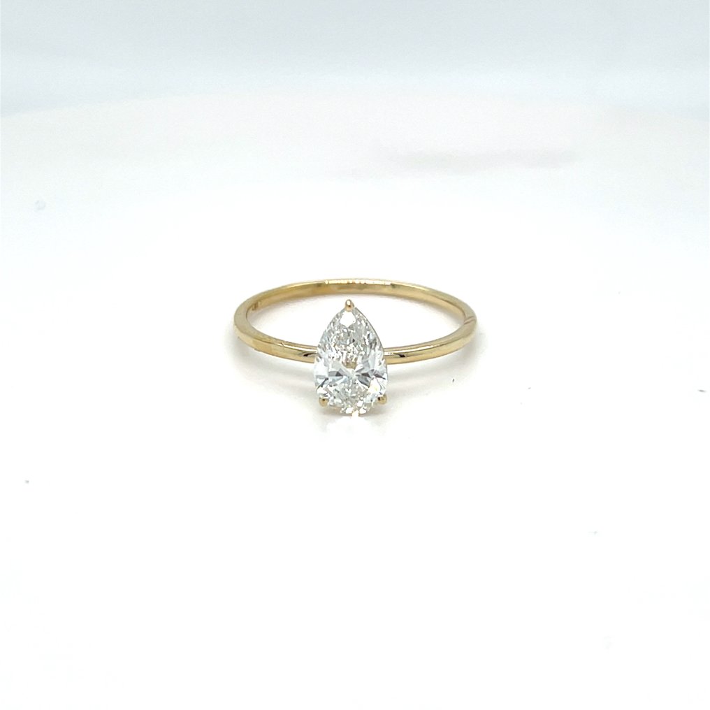 No reserve price - Ring - 14 kt. Yellow gold - 2.0ct. tw. Diamond (Lab-grown) #1.0