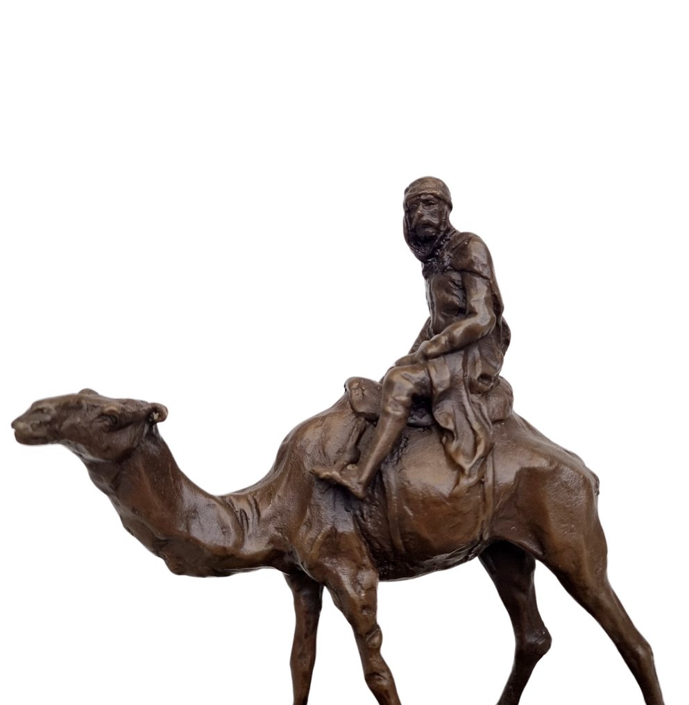 Figurine - Camel rider - Bronze, Marble #3.2