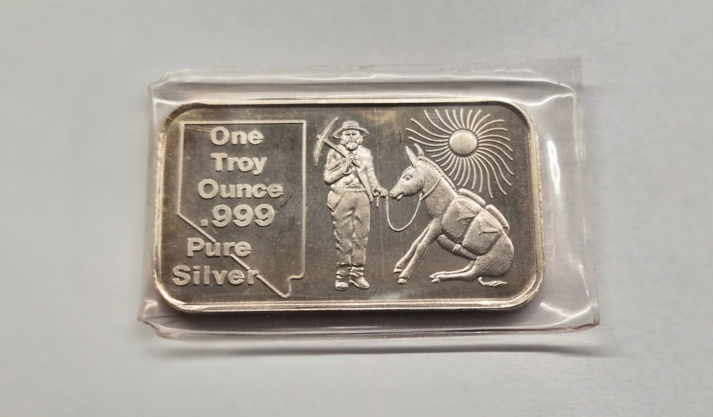 1 Troy Ounce - Argento .999 - CARLINO SILVER CO.  (Senza prezzo di riserva) #1.0