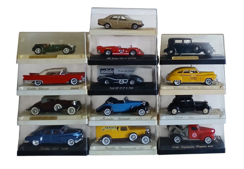 Solido 1:43 - Αυτοκίνητο μοντελισμού (13) - Lotto con 13 Modelli Solido #1.0