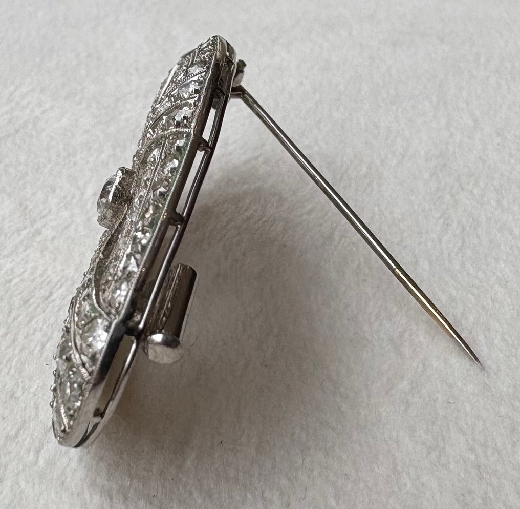 珠宝别针 白金 钻石 (天然)  - 钻石 #4.3