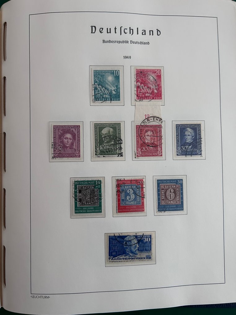 Ομοσπονδιακή Δημοκρατία της Γερμανίας και Βερολίνο 1948/1965 - Leuchtturm Klemmbinder #3.2