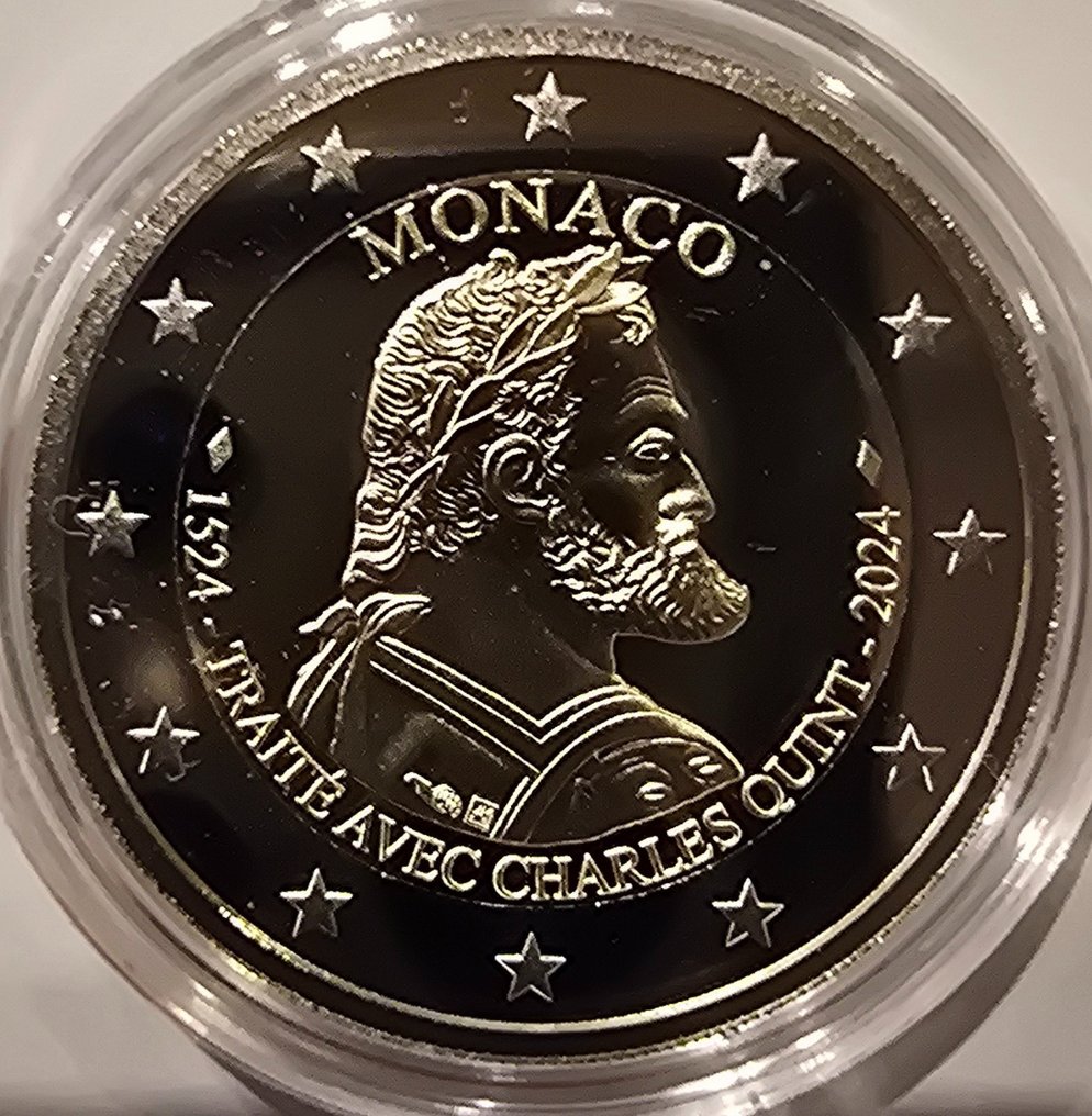 Monaco. 2 Euro 2024 "500 Ans du Traité de Burgos - Charles Quint" Proof (Zonder minimumprijs) #1.0