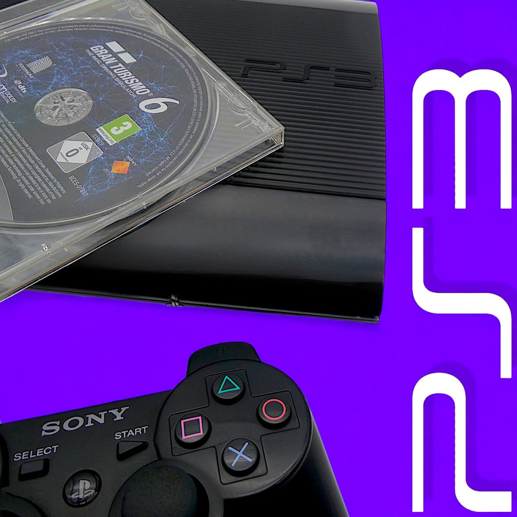 Sony - Playstation 3 (PS3) - WORKING!! - 1x Game: Gran Turismo 6 In Box + DualShock - Video game console + games #1.0