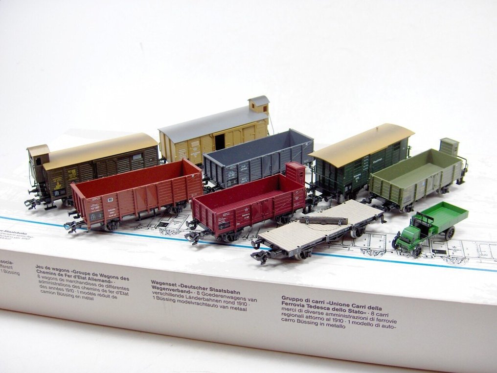 Märklin H0 - 4789 - Model train freight wagon set (1) - Freight set from the German State Railway - Deutscher Staatsbahn #1.0