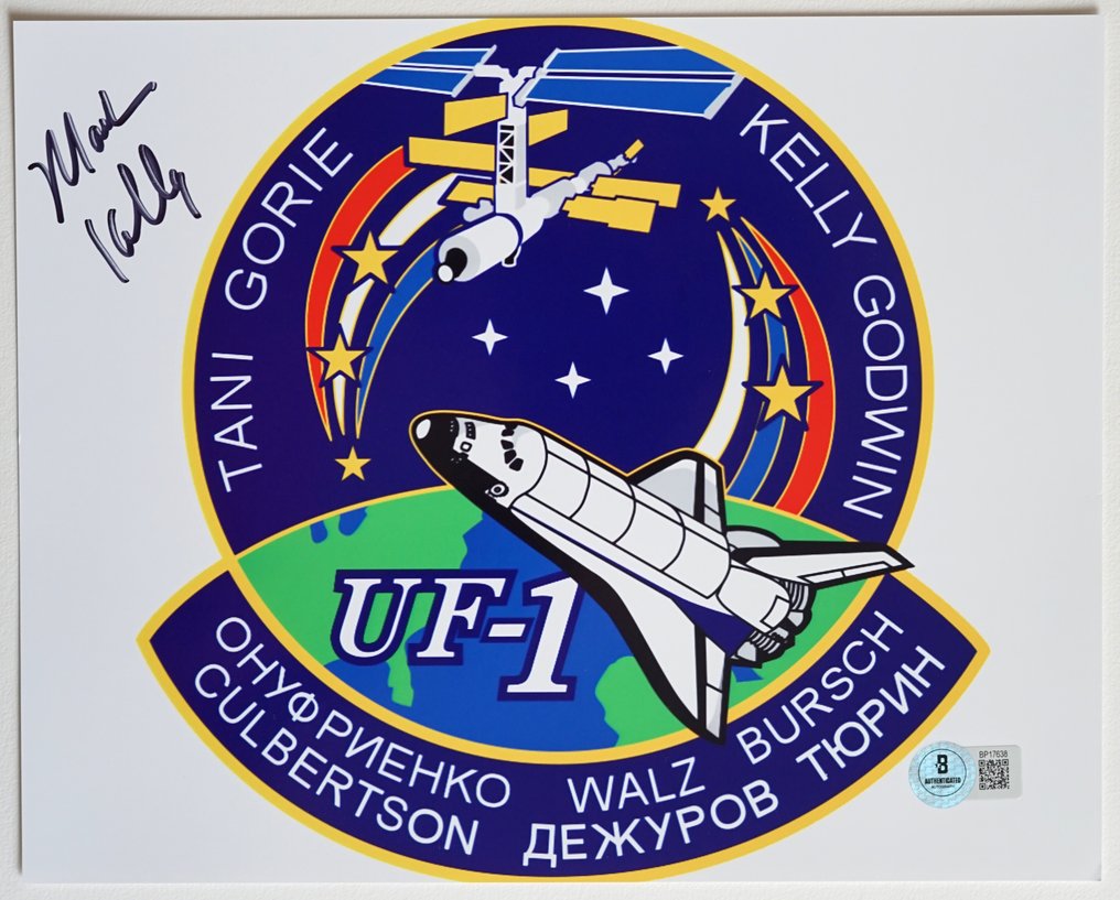 STS-108 - Mark Kelly - pilot - autograf, zdjęcie z certyfikatem Beckett COA - 1960-1970 #4.3