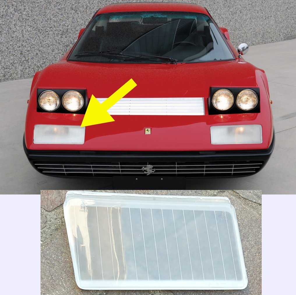 Ferrari 512BB / 365GT4BB Lentille blanche droite Original SIEM (Stock ancien neuf) - Ferrari - 512 BB / 365 GT4 BB #1.0