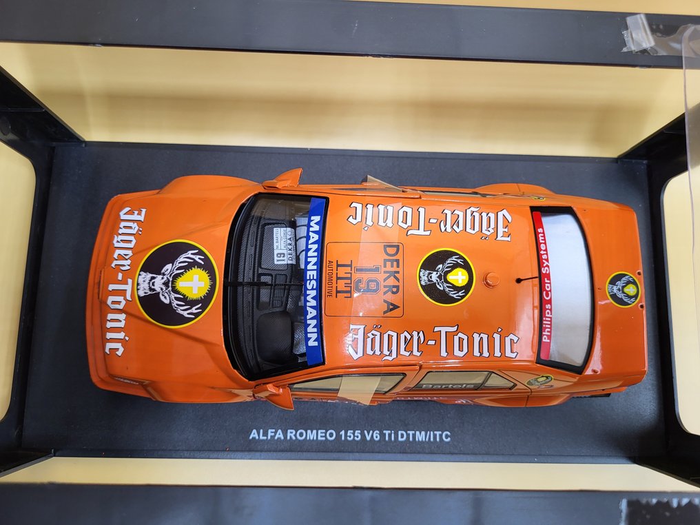 Modell racerbil - Alfa Romeo 155 V6 TI - Michael Bartels #19 Alfa Romeo 155 V6 TI Jägermeister DTM / ITC 1995 1:18 #2.1