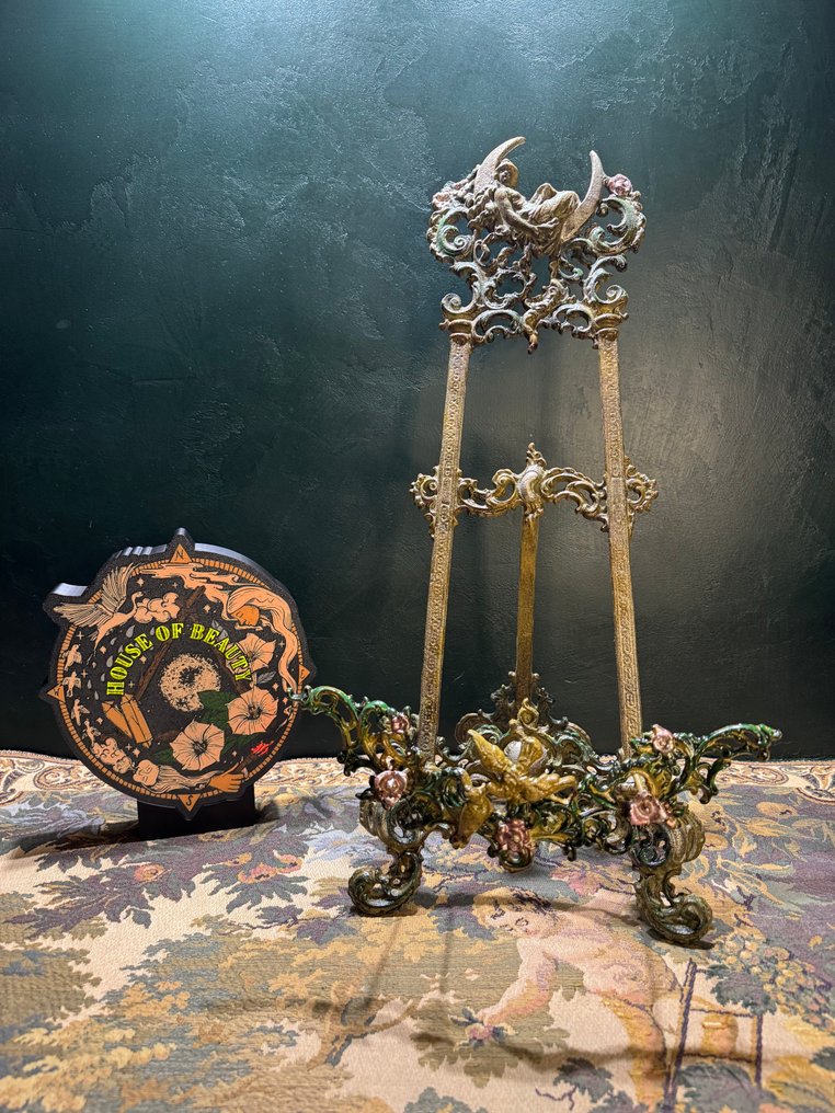 Staffelei - Gusseisen - Schildersezel-Boekenstütze #1.0