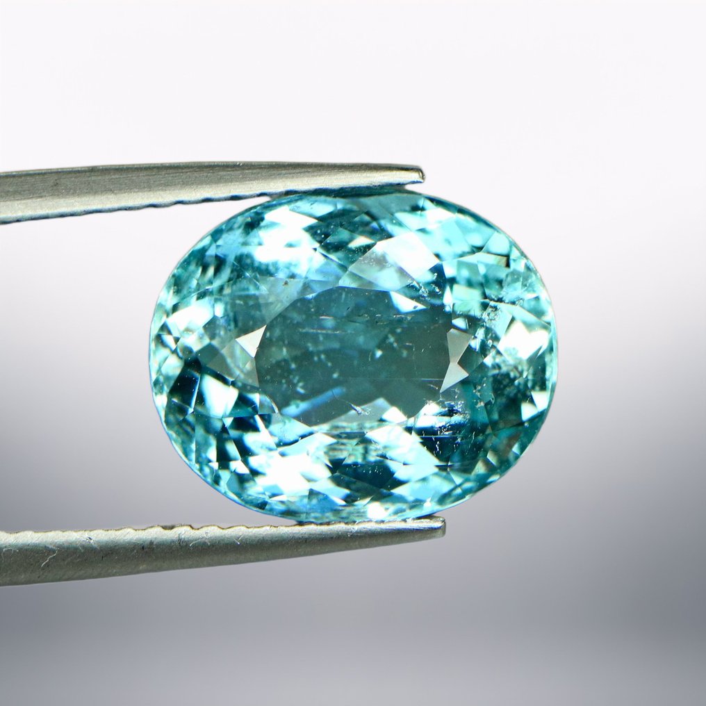 1 pcs  Μπλε Ακουαμαρίνης  - 5.53 ct - Διεθνής Ένωση Έγχρωμων Πολύτιμων Λίθων (ICA GemLab) - Ωκεανός-Ουρανός-Γαλήνη #1.0