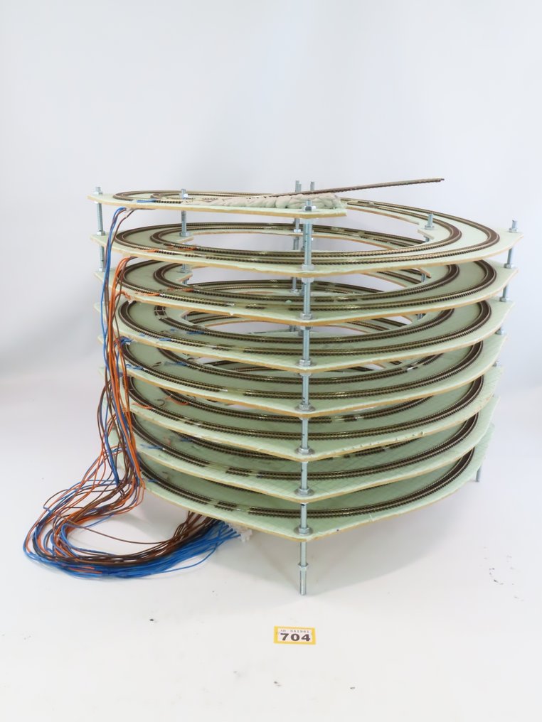 Zelfbouw N - Modelltåg landskap (1) - Helix för att övervinna höjden på 51 cm, diameter 67 cm Fleischmann rails. #1.0