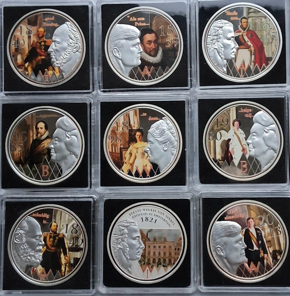 Netherlands. 2013  Luxe  Munten  Afbeelding  Huis van Oranje  9  stuks  (No reserve price) #1.0