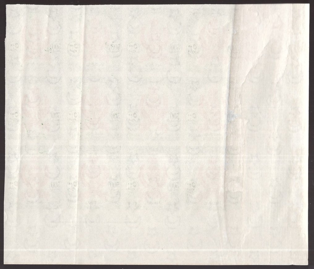 Libya 1960 - Series that are neither perforated nor issued in blocks of twelve specimens. - Sassone S. 12/I #3.2