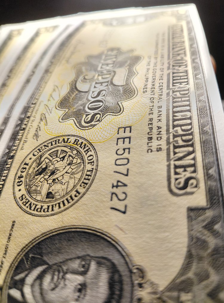 Filippine. - 10 x 5 Pesos - ND (1949) - Consecutive - Pick 135e (Senza prezzo di riserva) #2.1