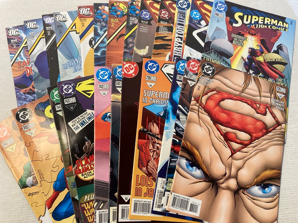 Action Comics Featuring Superman (1938) 24 comics in range # 735 to 848. No Reserve Price! - Featuring Lex Luthor, Gog, Darkseid, Kalibak and many more - 24 Comic collection - EO - 1997/2007 #1.0