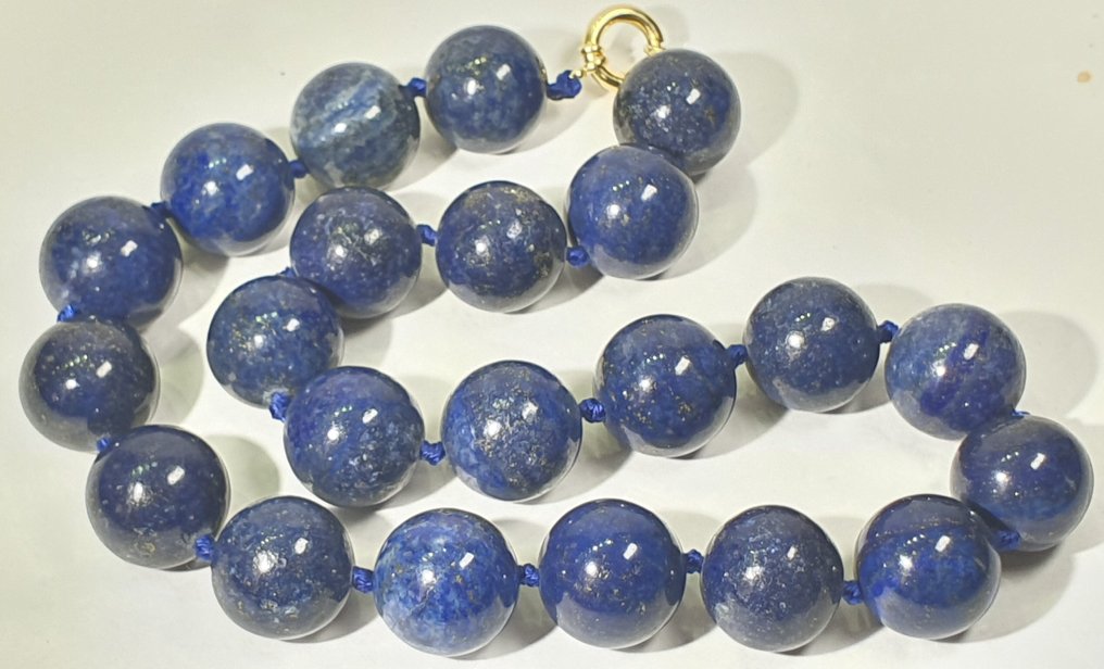 Lapislazzuli dell'Afghanistan - GIGANTE - Pace, Calma e Serenità - Argento 925 - ESPECIAL - Collana #3.2