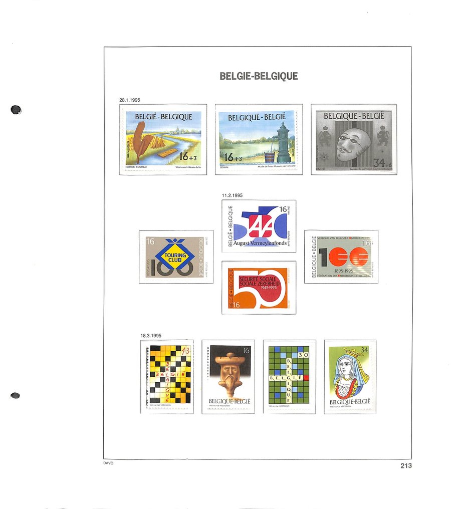 比利时 1995/2005 - 精彩的收藏，包含 DAVO 相册和盒子——查看102张照片 #1.0