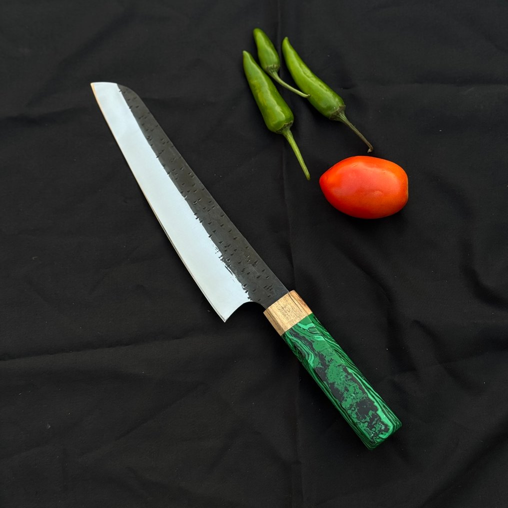 handmade - 餐刀 - 请提供需要翻译的具体文本内容，以便我进行翻译。 - 鋼, 樹脂 - 厨房厨师 #1.0