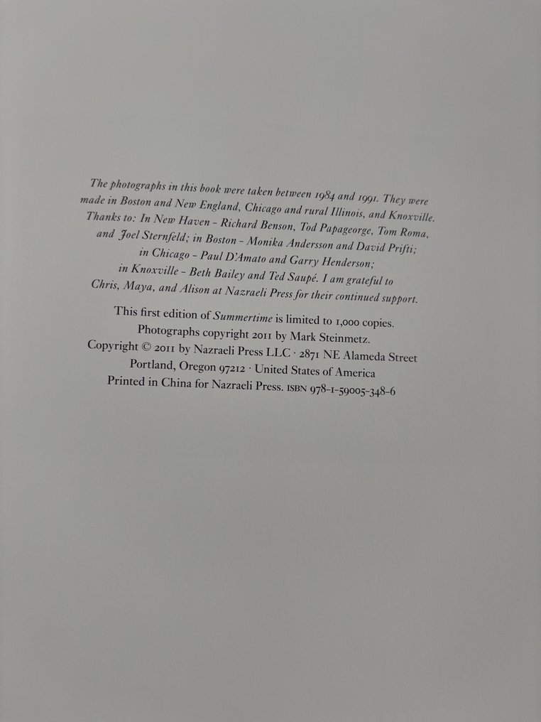 Mark Steinmetz - Summertime - 2011 #1.0