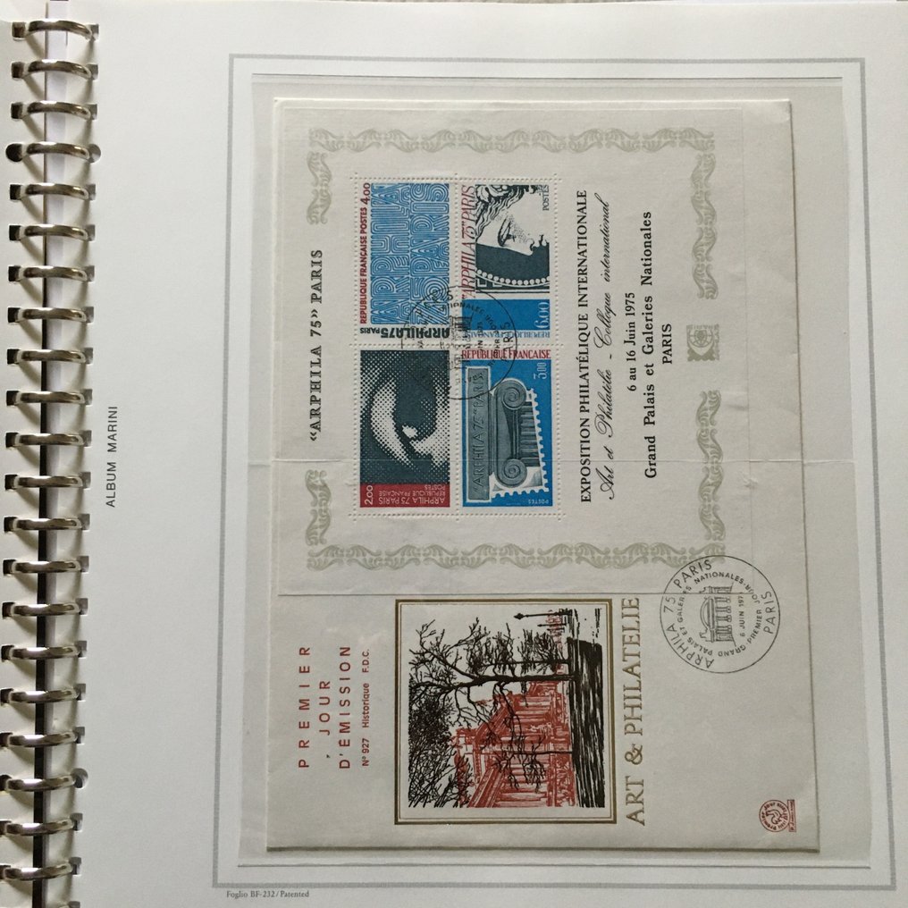 法国  - 贝拉系列迷你页、小页和小册子新款，以及1975年至2000年的法国FDC #2.1