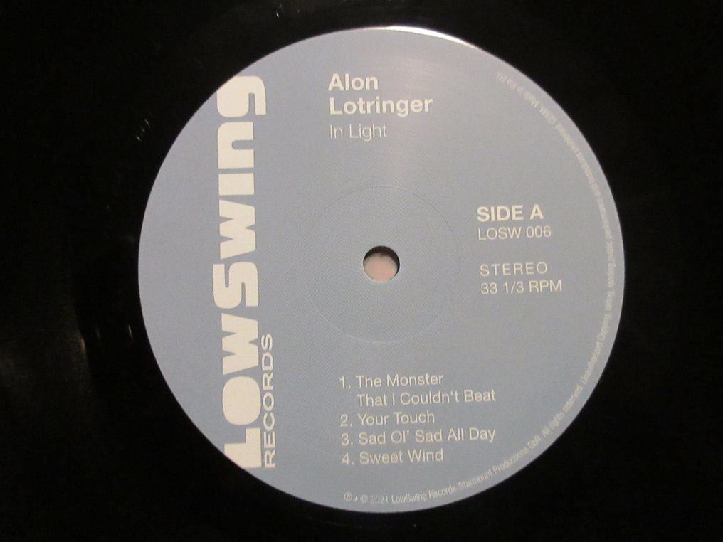 Alon Lotringer - In Light - Limited edition hand-numbered #240 - LP - Pressatura di placcatura in un solo passaggio. - 2022 #4.3