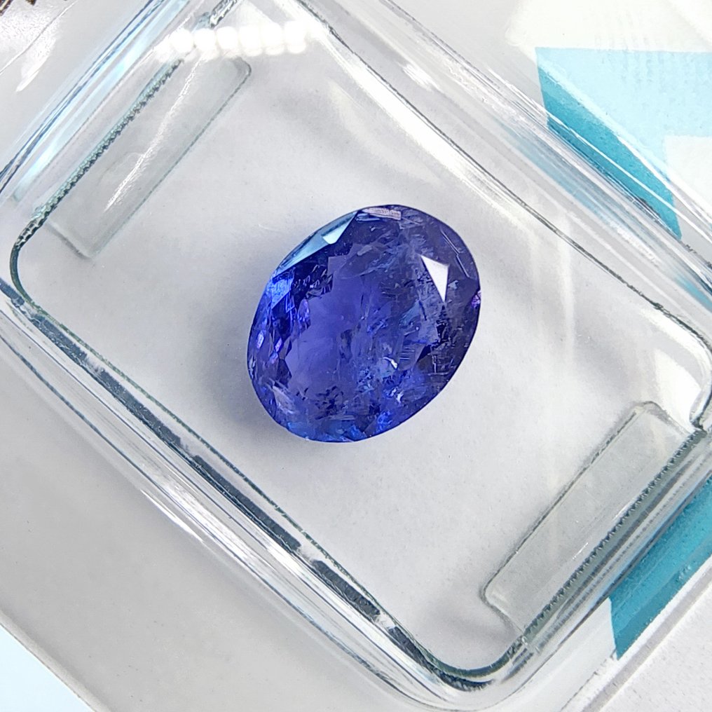 χωρίς τιμή ασφαλείας - 1 pcs  Μπλε, Βιολετί Τανζανίτης  - 2.49 ct - International Gemological Institute (IGI) #1.0