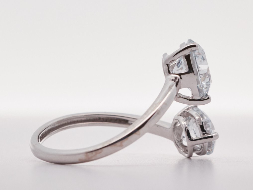 没有保留价 - 戒指 - 14K包金 白金 -  2.34ct. tw. 钻石 (实验室培育) - 钻石 #2.1