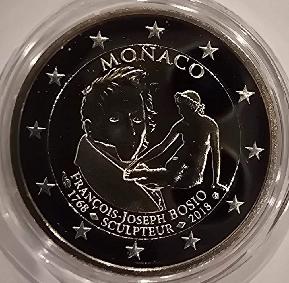 Monaco. 2 Euro 2018 "François-Joseph Bosio" Proof #1.0