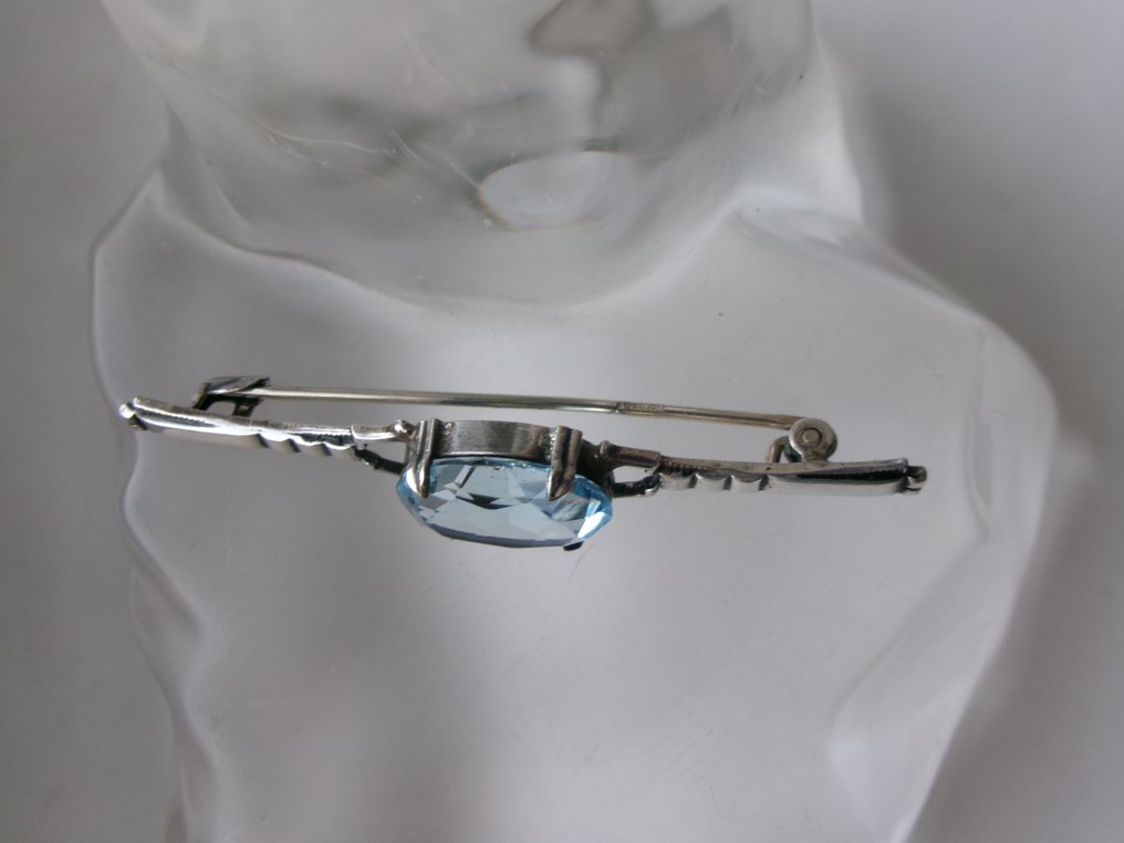 Silber - Brosche - Art Deco #4.3