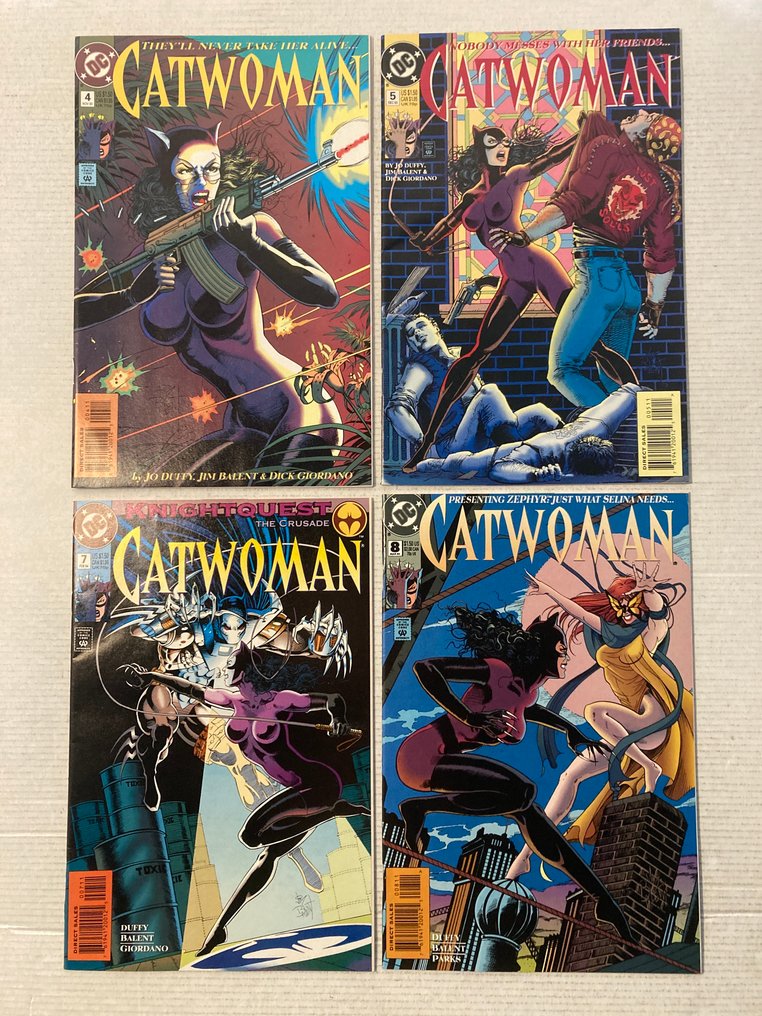 Catwoman (1993 Series) # 0, 1 / 29, Near complete run! Missing # 6 and 13. No Reserve Price! - With beautiful covers by Jim Balent. Featuring Batman, Azrael, Robin and many more - 28 Comic collection - First edition - 1993/1996 #2.1