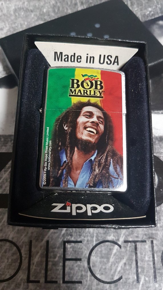 Zippo - Original Zippo Rarität Bob Marley limtierte Edition - Sem preço de reserva - Isqueiro - Chrome #1.0