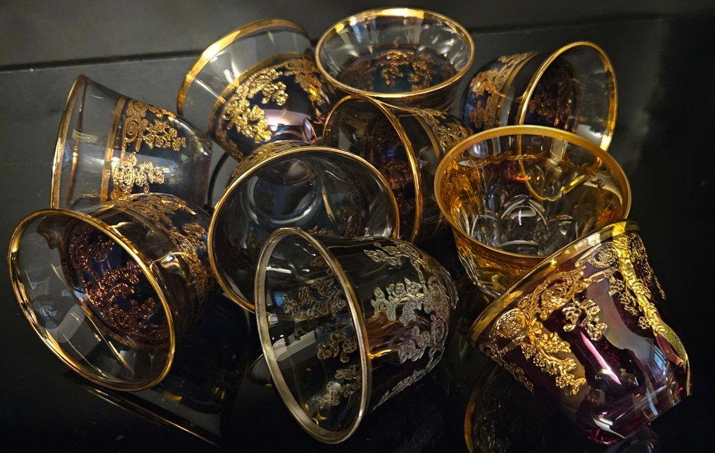 Σερβίτσιο τραπεζιού (10) - Πολυτελές χρυσό σε χρυσό. - κρυστάλλινο χρυσό #2.1