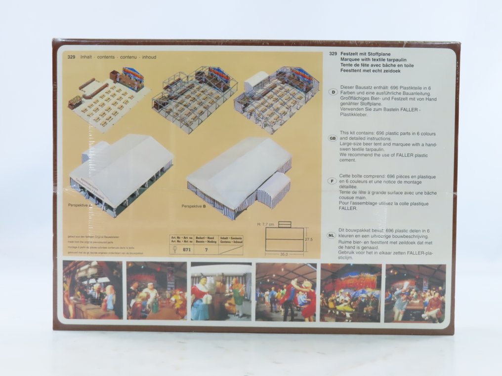 Faller H0 - 329 - Kituri de construit machete tren (1) - Kit de construcție pentru o cortină mare de bere. #4.3