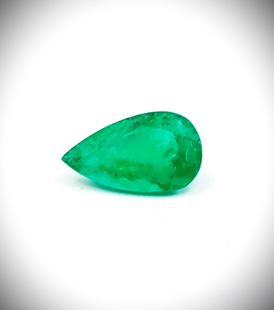 Ingen reservasjonspris Smaragd  - 1.92 ct - Edelstensrapport Antwerpen (GRA) - Papegøyengrønn #1.0