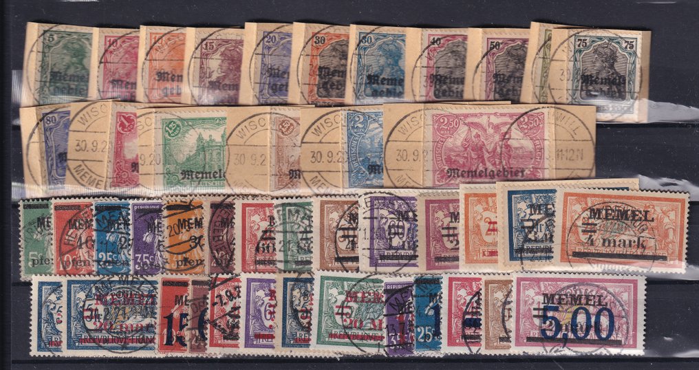 Memel 1920/1922 - Composition - Michel: 1/33,34/51 #1.0