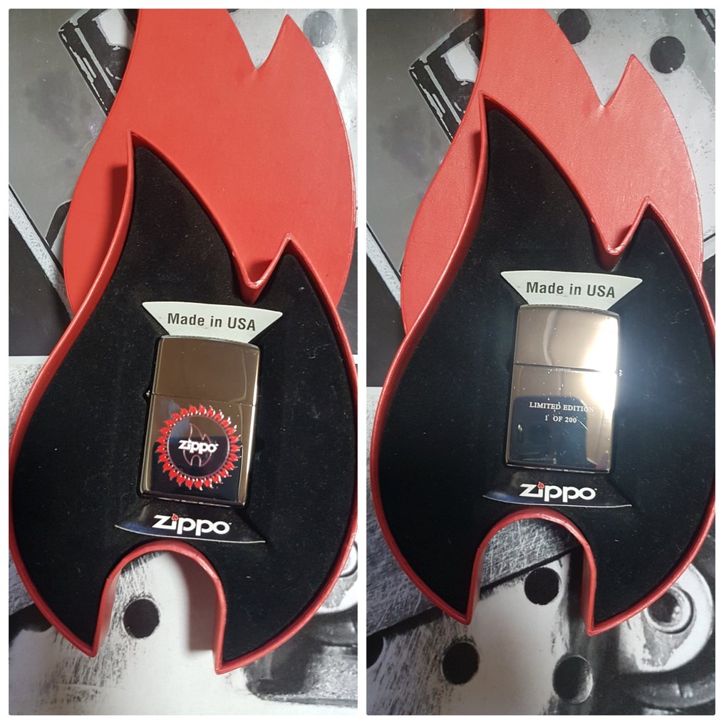 Zippo - Original Zippo Rarität Limited 1 von 200 Zippo Flamme - No reserve price - Lighter - Chrome #1.0