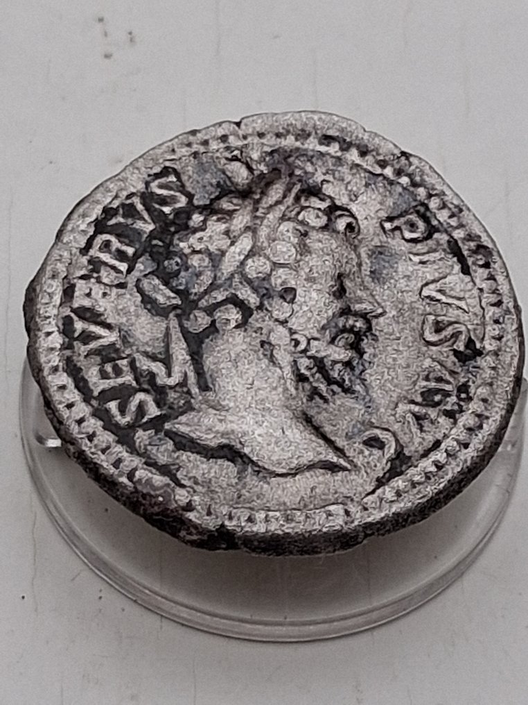 Roman Empire. Septimius Severus (AD 193-211). Denarius Rome - Fortuna seated  (No reserve price) #3.2