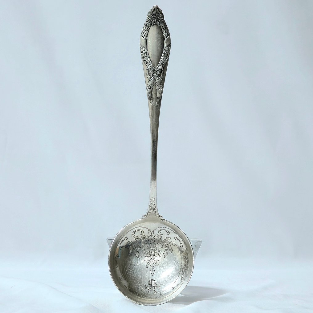 1907, Christian F. Heise, Art Nouveau - Serving spoon - Silver #1.0