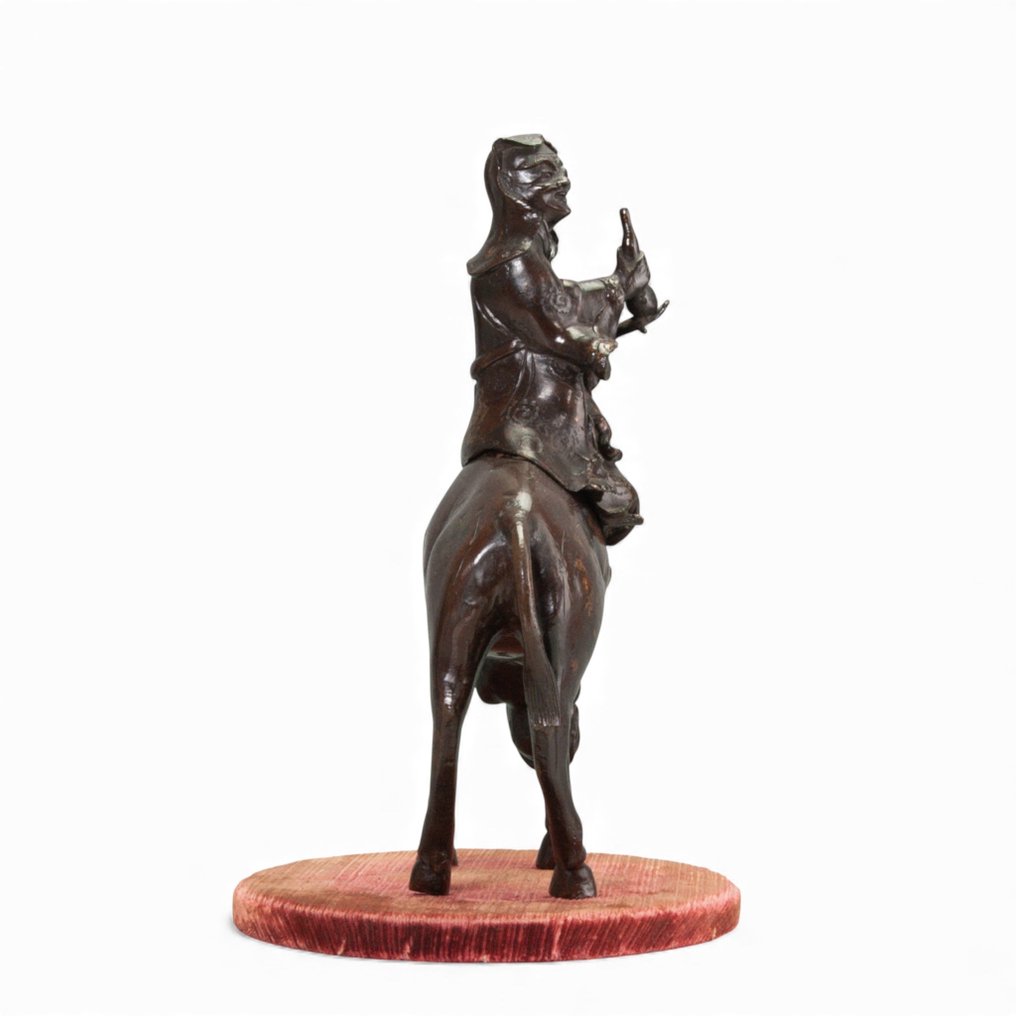 Een paar bronzen sculpturen - Zhang Guo Lao - 19e eeuw - Bronze - Kina - Qing-dynastiet (1644-1911) #4.3