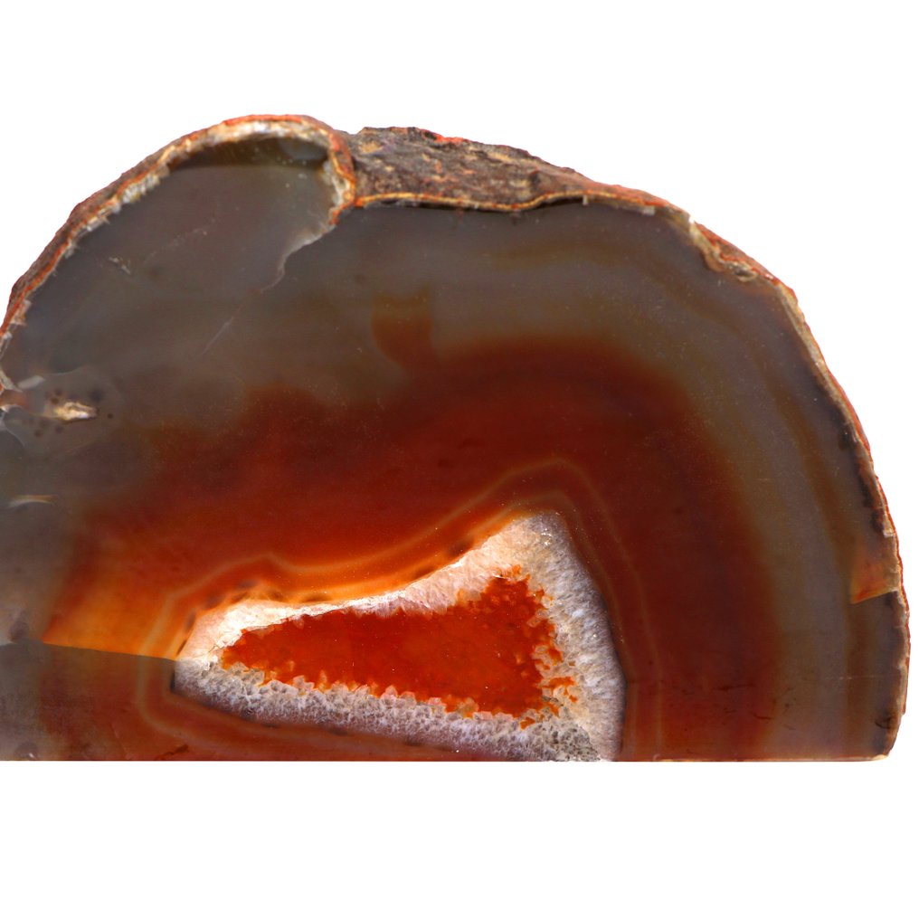 Rare ! - Agate de cornaline 100 % naturelle - Géode- 1.5 kg #2.1