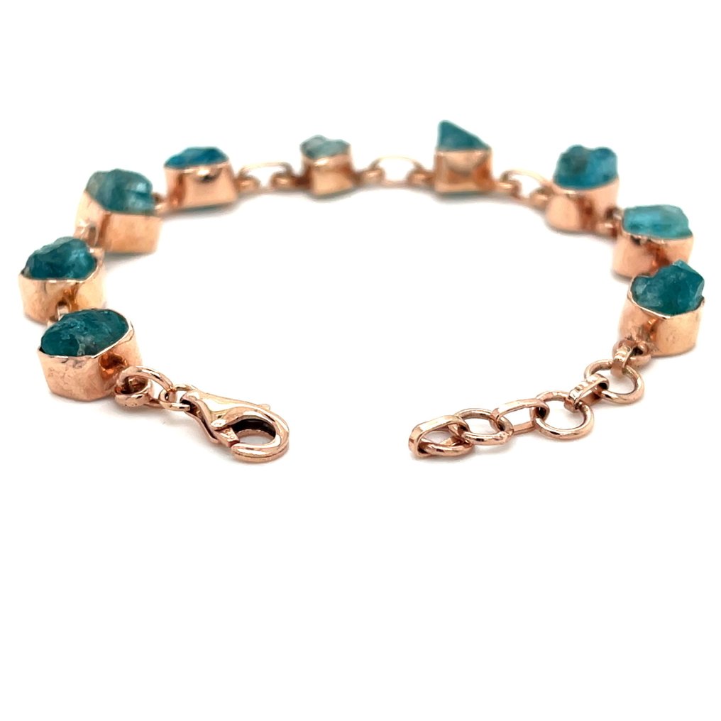 Sem preço de reserva - Bracelete Prata - Apatite #2.1