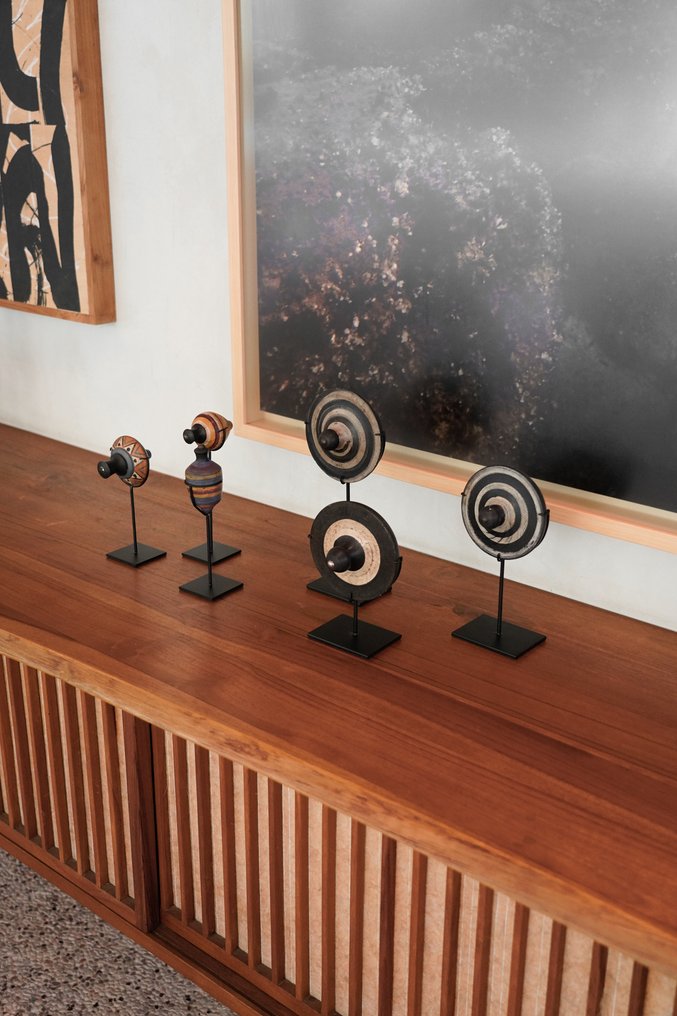 NO RESERVE PRICE - Spinning tops (3) - Gasing  - Kreisel - 2020 und ff. - Indonesien #1.0