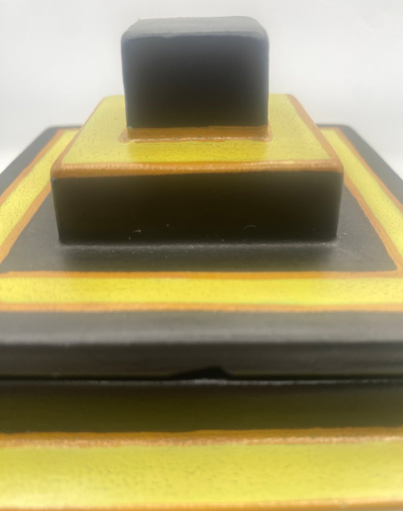 Boch Frères - Charles Catteau - Vase -  D.1130  - Faïence - Boîte carrée couverte #3.2