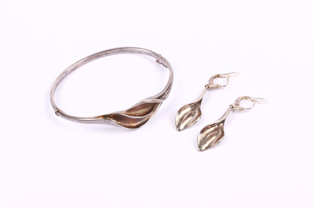 Senza prezzo di riserva - Parure di gioielli da 3 pezzi Argento - set di bracciali e orecchini #1.0